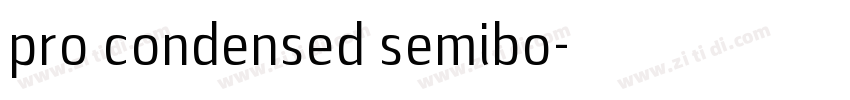 pro condensed semibo字体转换